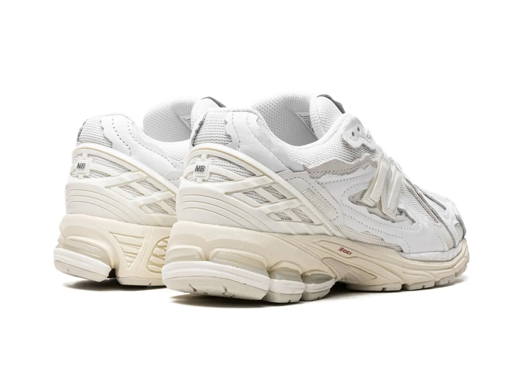 Sure! The optimized title for this e-commerce product would be: White New Balance 1906D Protection Pack for Enhanced Performance.