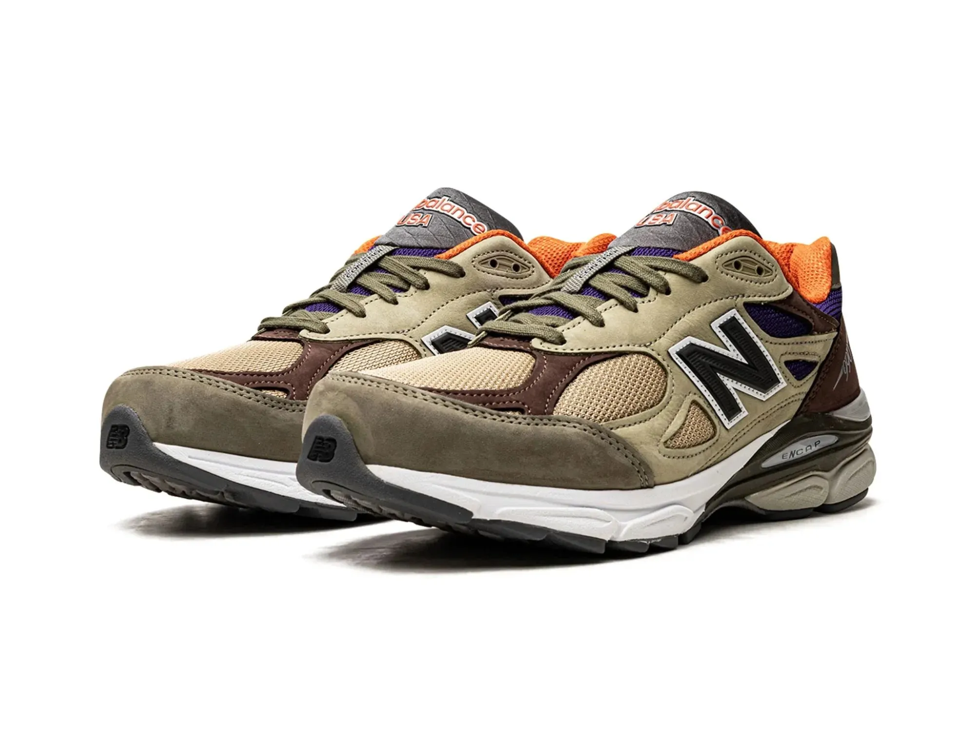 New Balance 990v3 MiUSA X Teddy Santis "Khaki Orange"