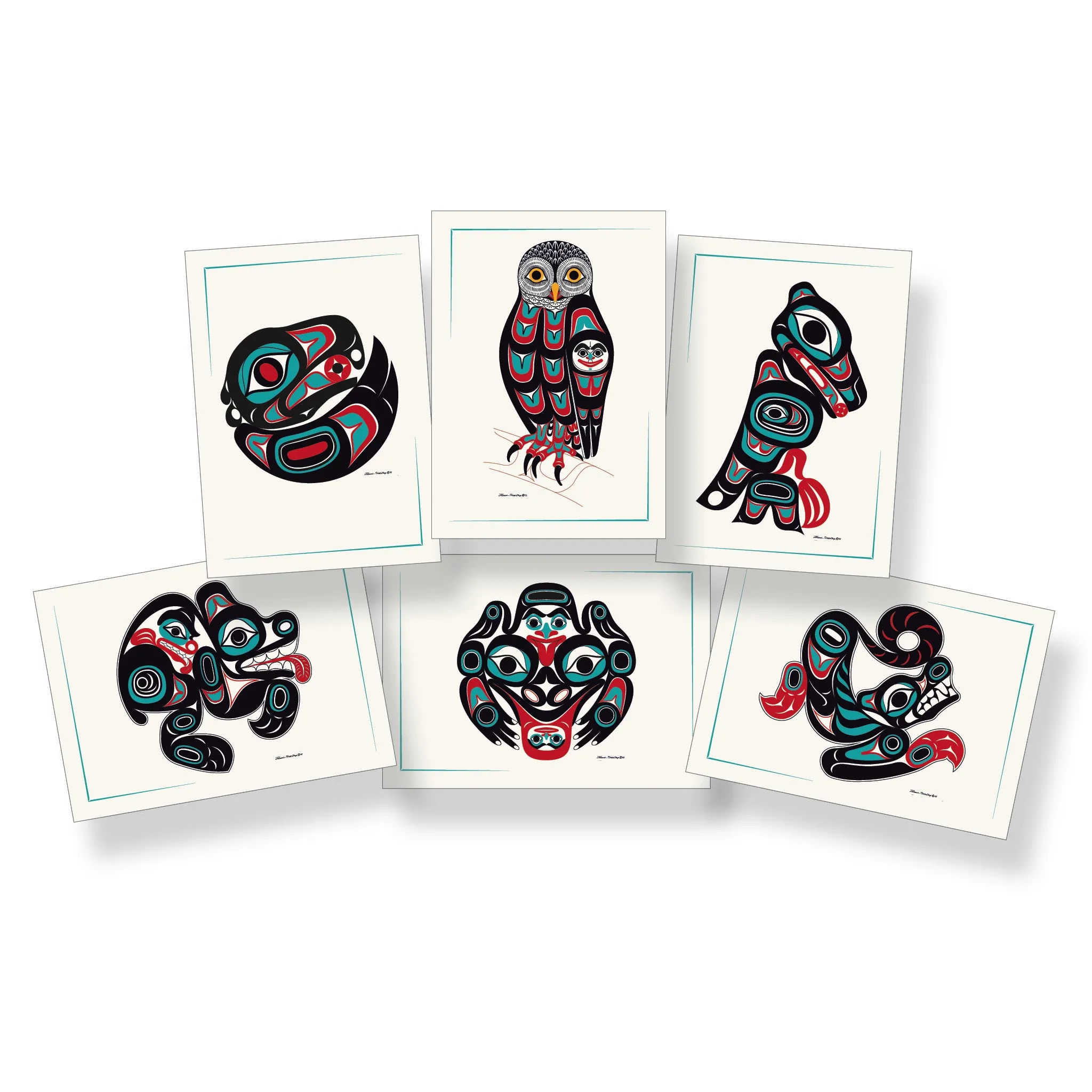 Northwest Forest Friends - Formline Art Card Set