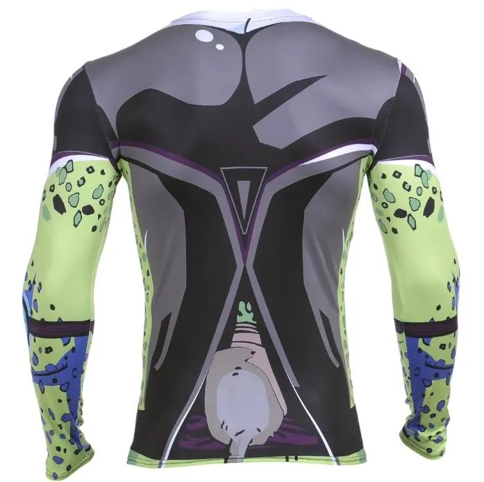 Perfect Cell Dragon Ball Z Long Sleeve Compression Rash Guard