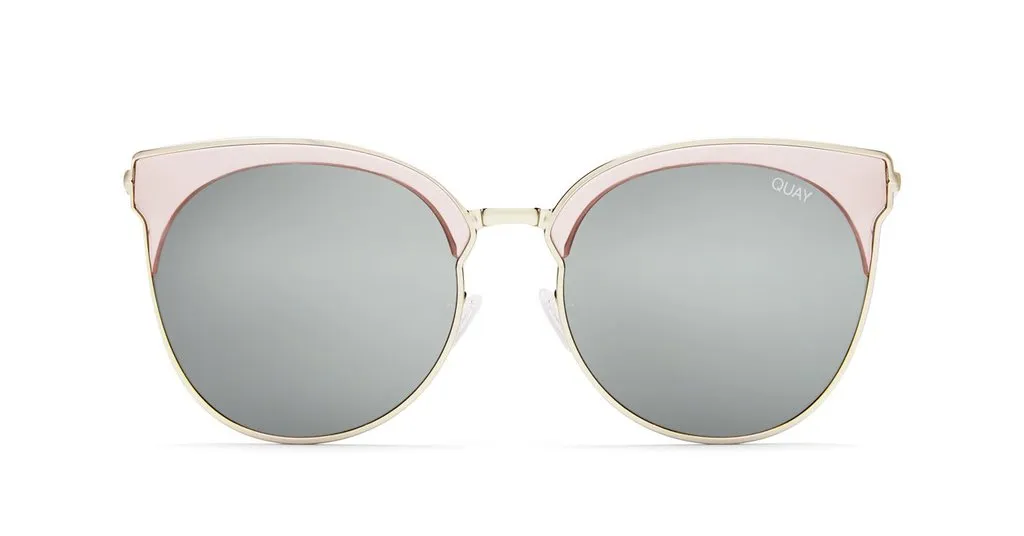 Quay Mia Bella Pink Silver Sunglasses