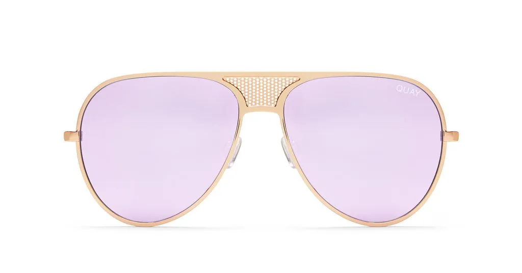 Quay x Kylie Iconic Aviator Gold Sunglasses