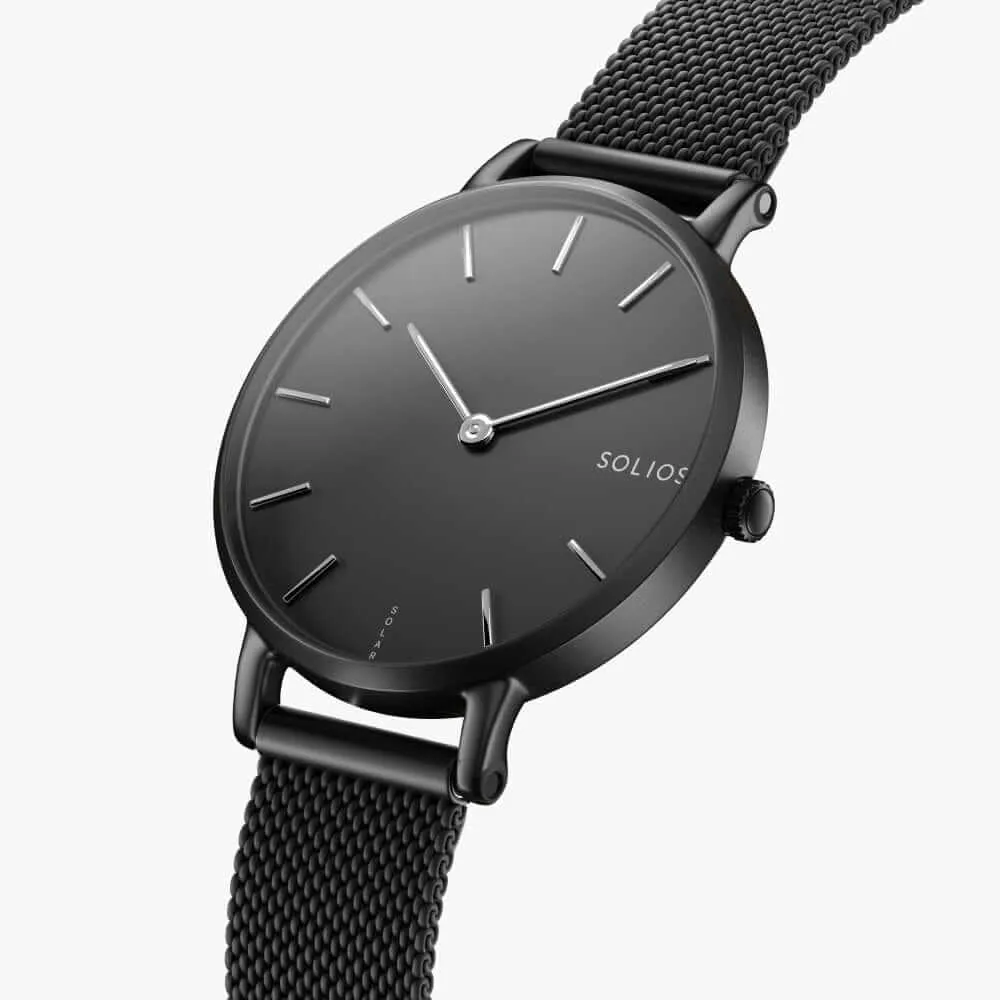 The Solar Mini | Black Dial - Black Case