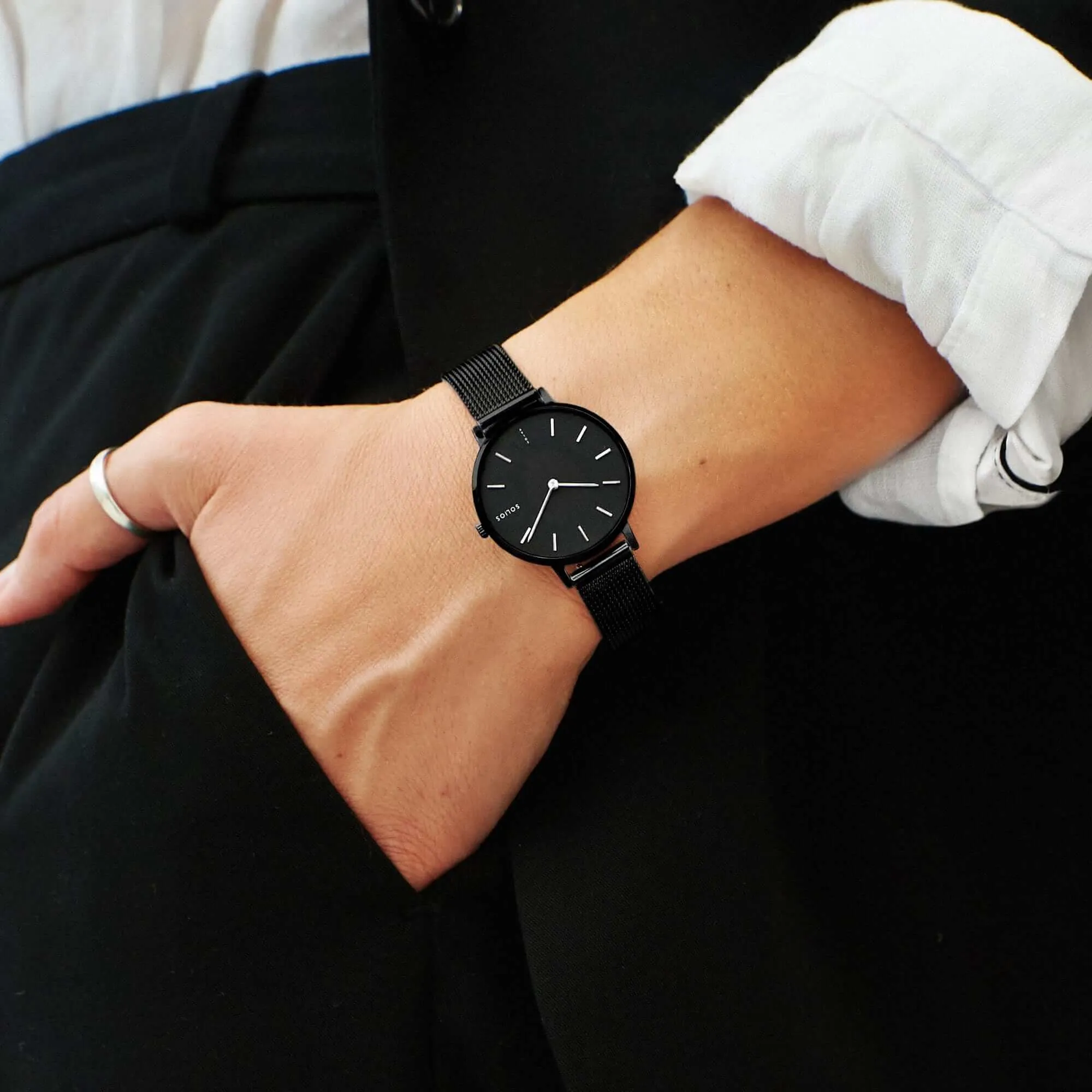 The Solar Mini | Black Dial - Black Case