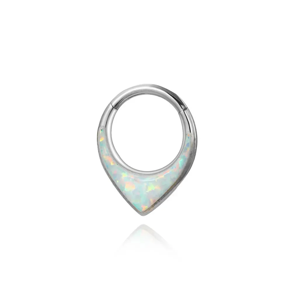 Sure! Here is an optimized title for the product:

Premium Titanium White Opal Planchette Clicker for Enhanced Dowsing and Spirit Communication