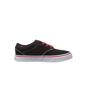 Vans Atwood Lace-Up Black Canvas Kids Plimsolls ZNRFOL