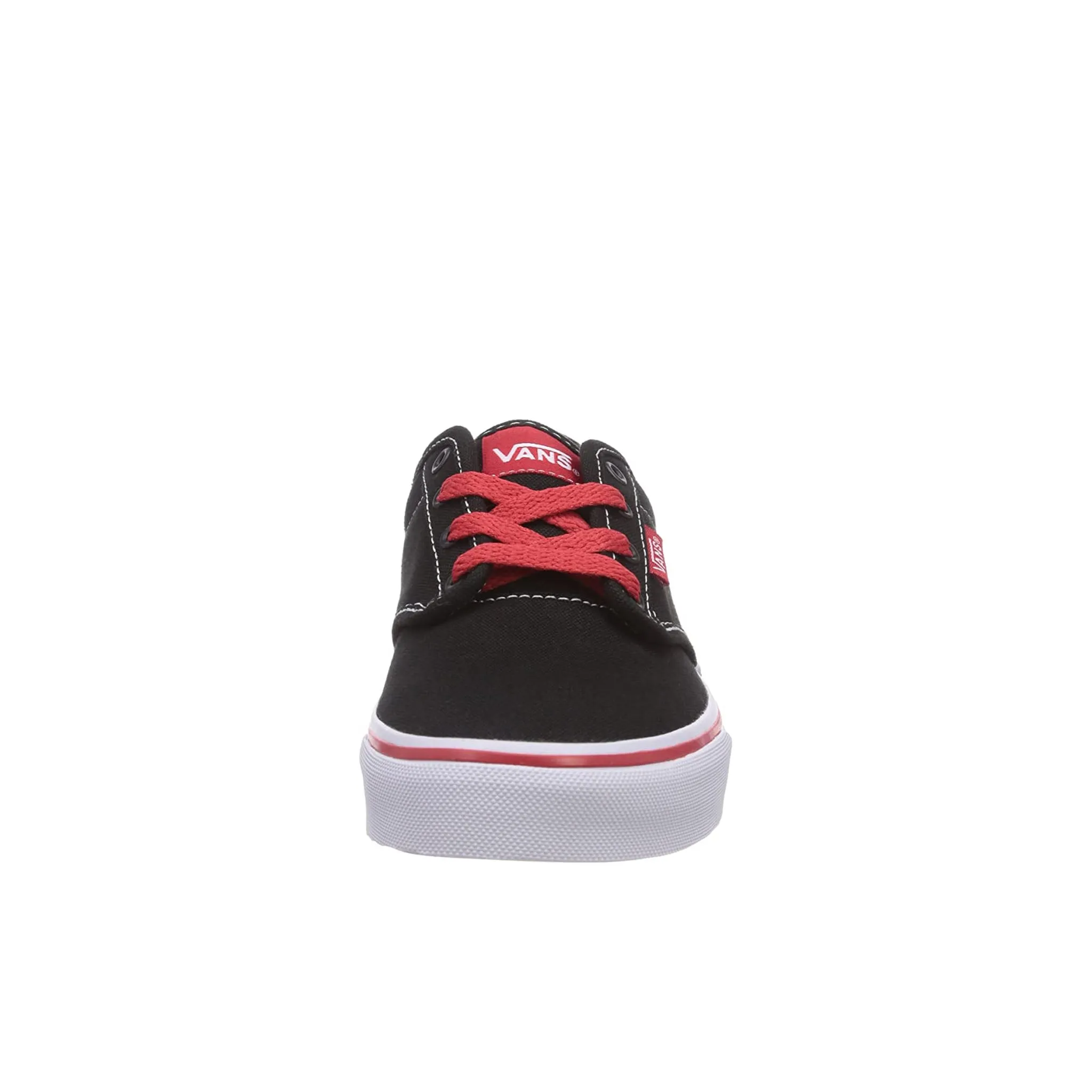 Vans Atwood Lace-Up Black Canvas Kids Plimsolls ZNRFOL