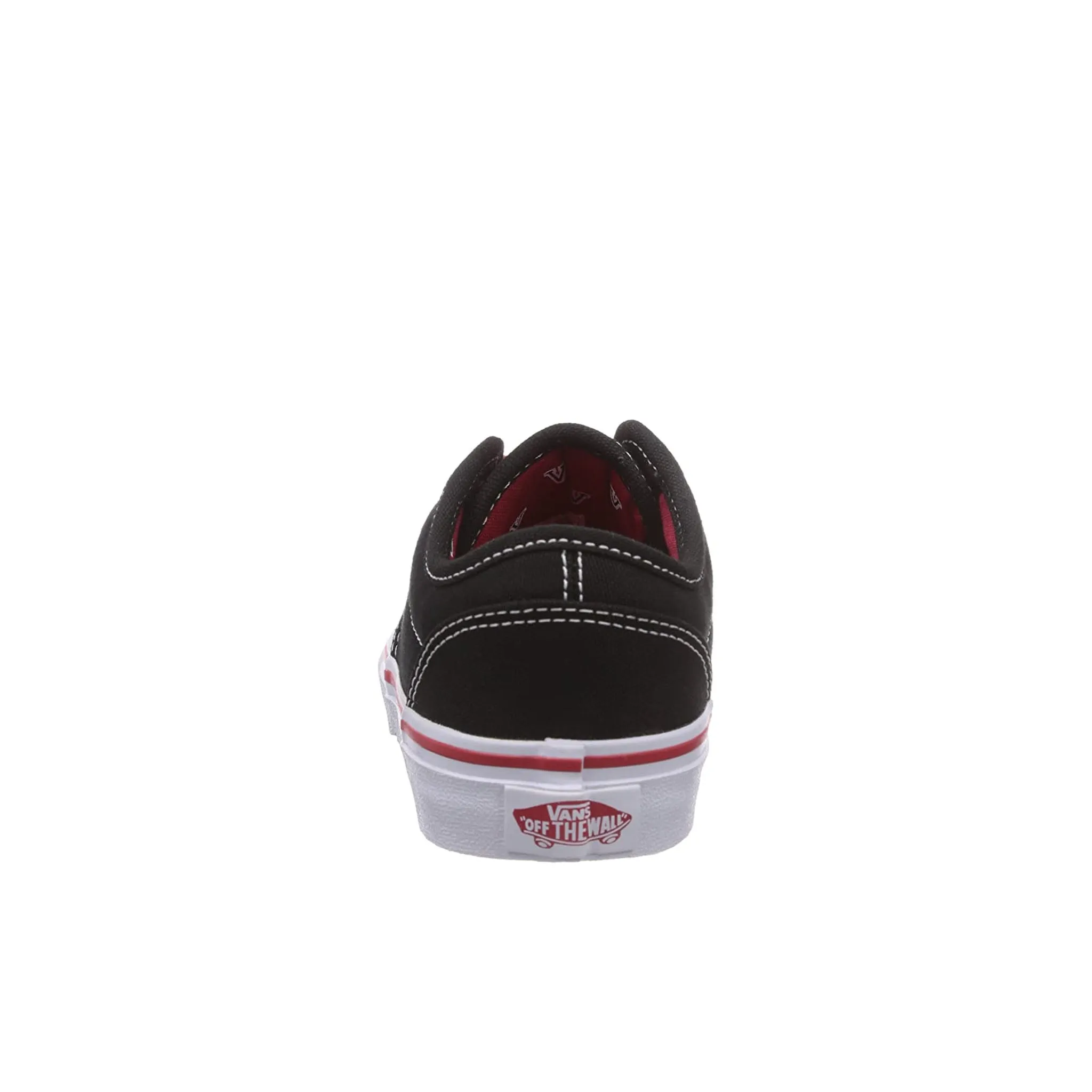 Vans Atwood Lace-Up Black Canvas Kids Plimsolls ZNRFOL