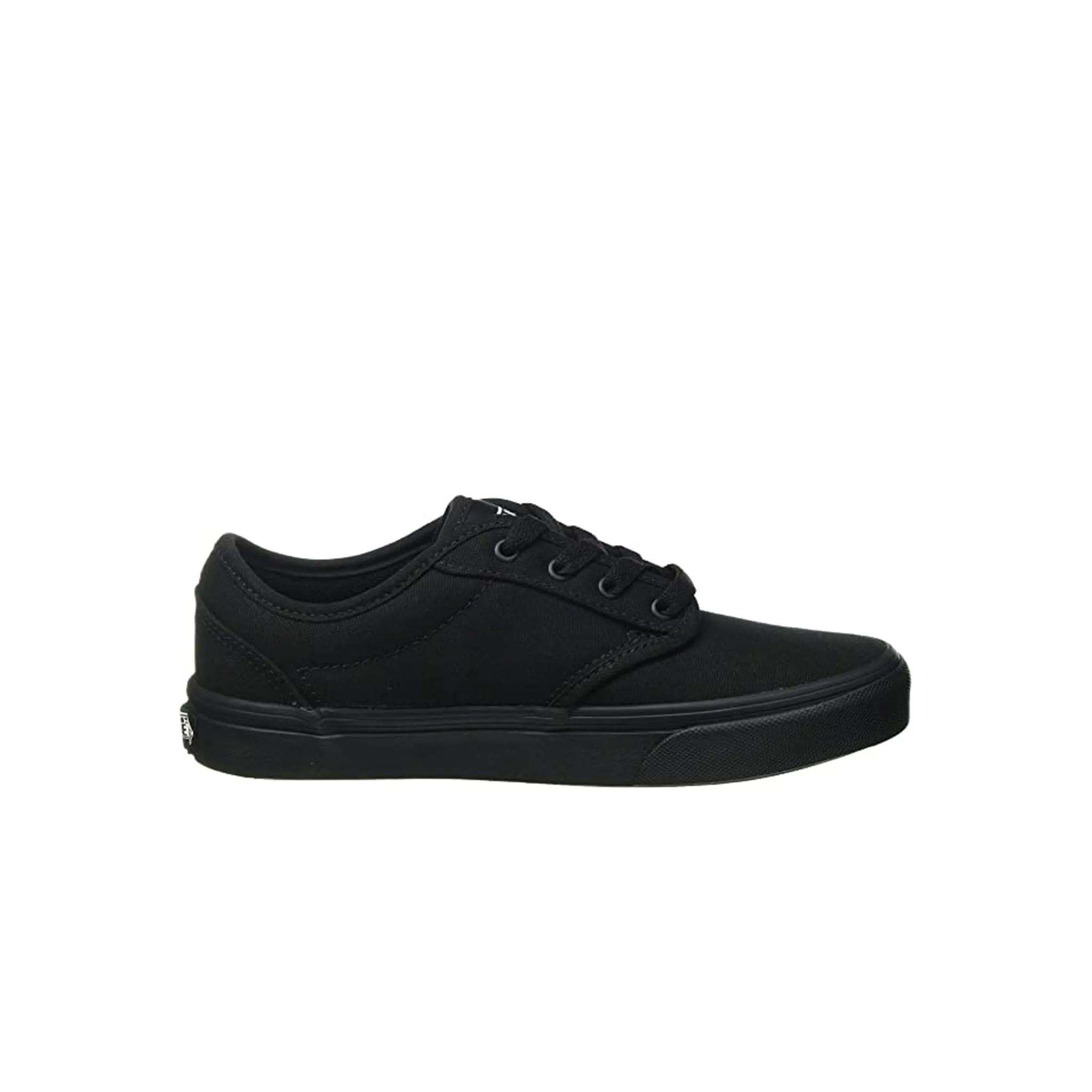 Vans Atwood Low Top Lace-Up Black Canvas Kids Plimsolls KI5186