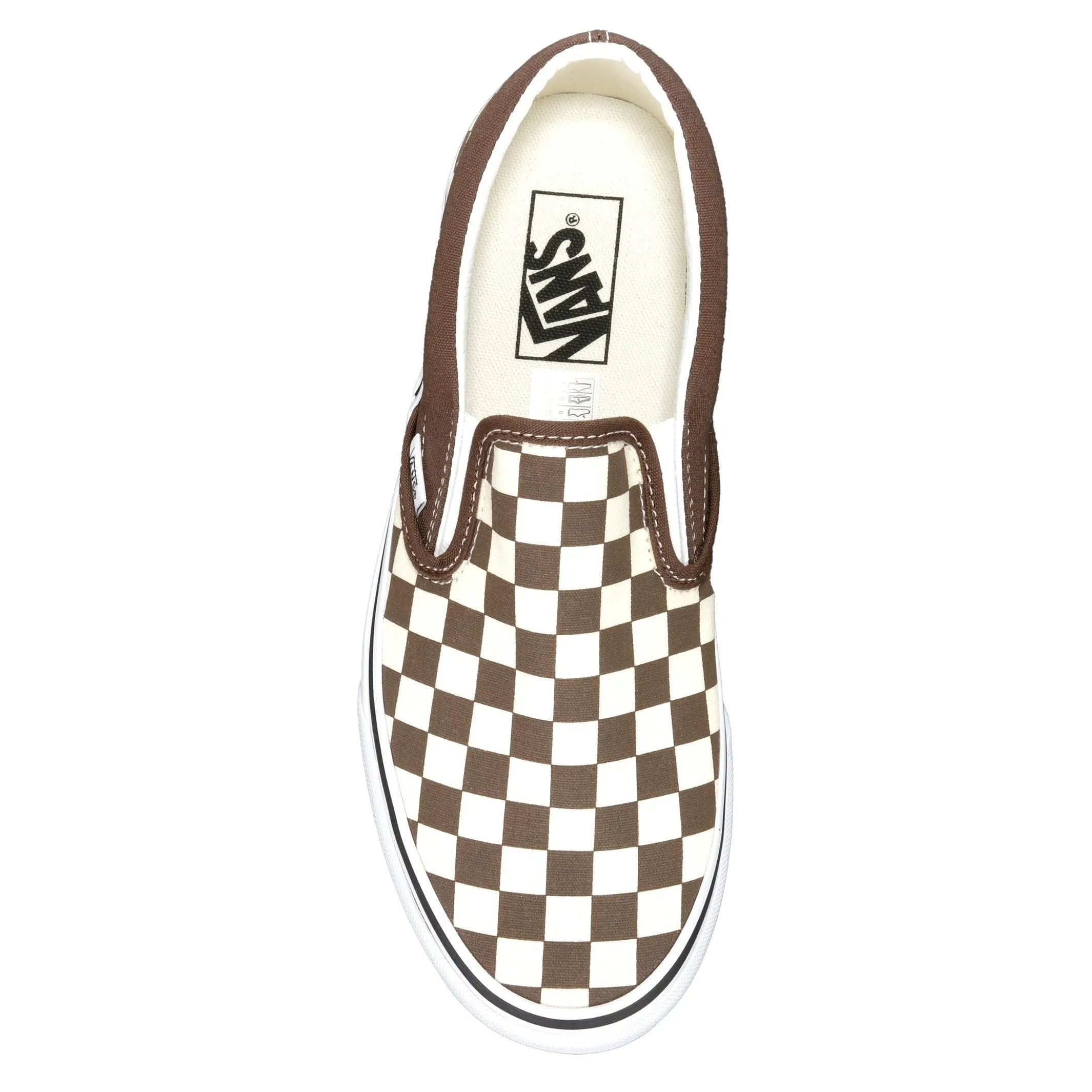 Vans Classic Slip-Ons Checkerboard Rain Drum/True White