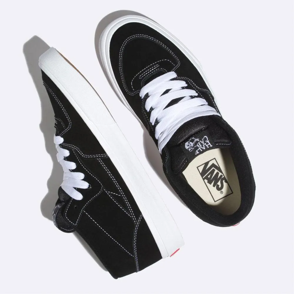 Vans Half Cab Unisex Trainers in Classic Black/White Color