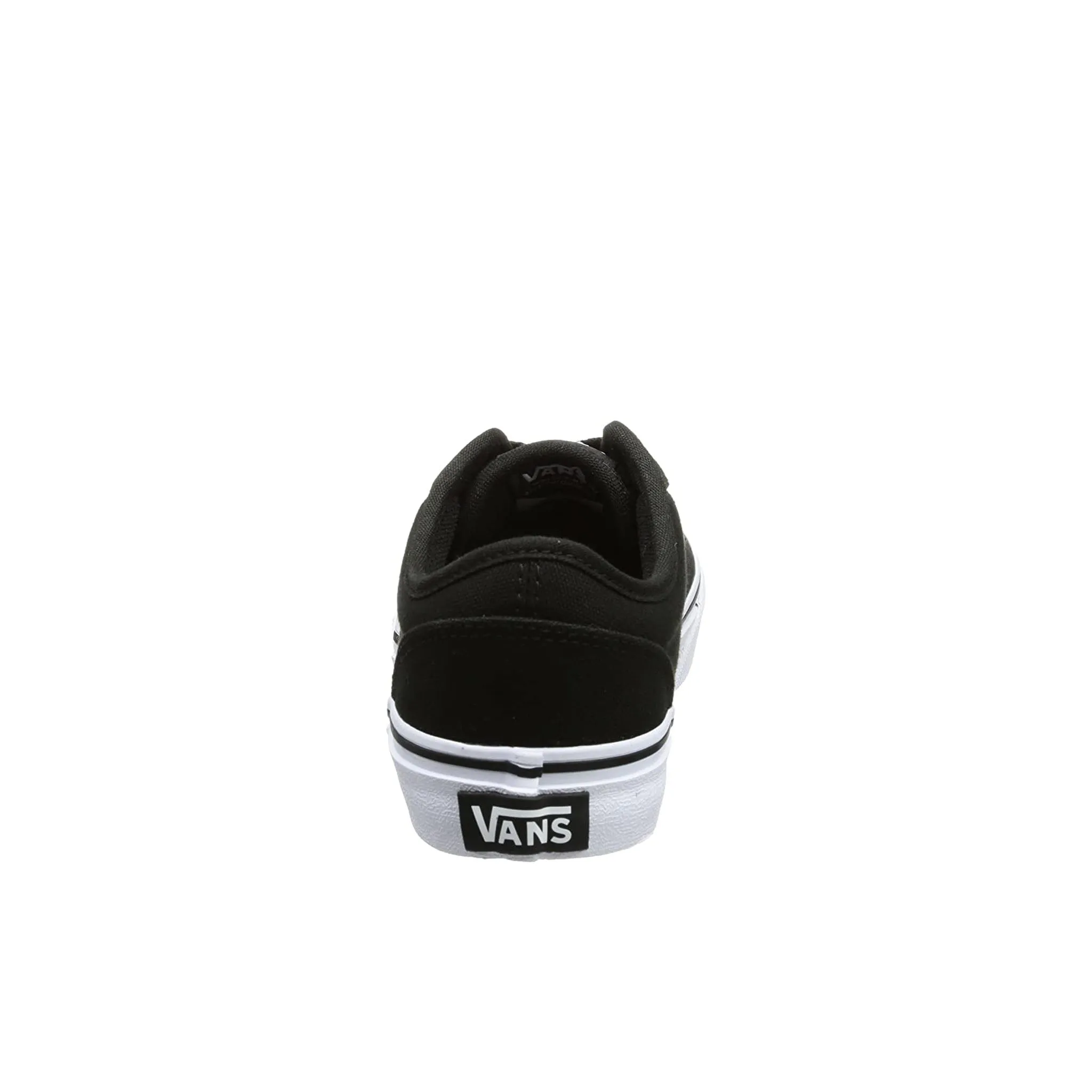 Vans Low Top Lace-Up Black Canvas Kids Plimsolls 14CFB3