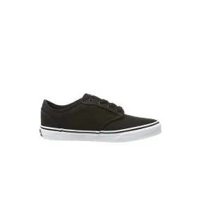 Vans Low Top Lace-Up Black Canvas Kids Plimsolls 14CFB3