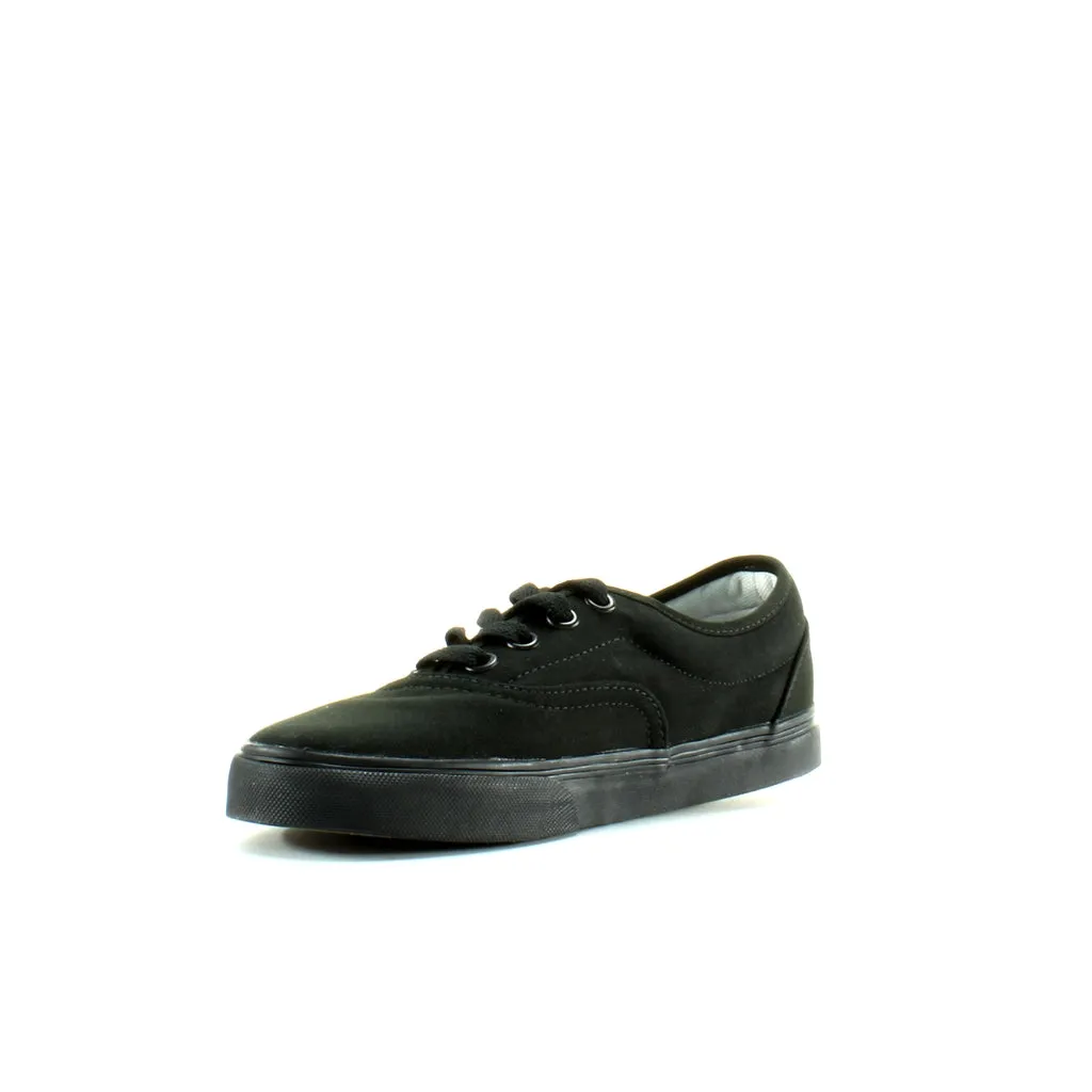 Vans Off The Wall Era LPE Black Canvas Unisex Lace Up Trainers JK6BKA