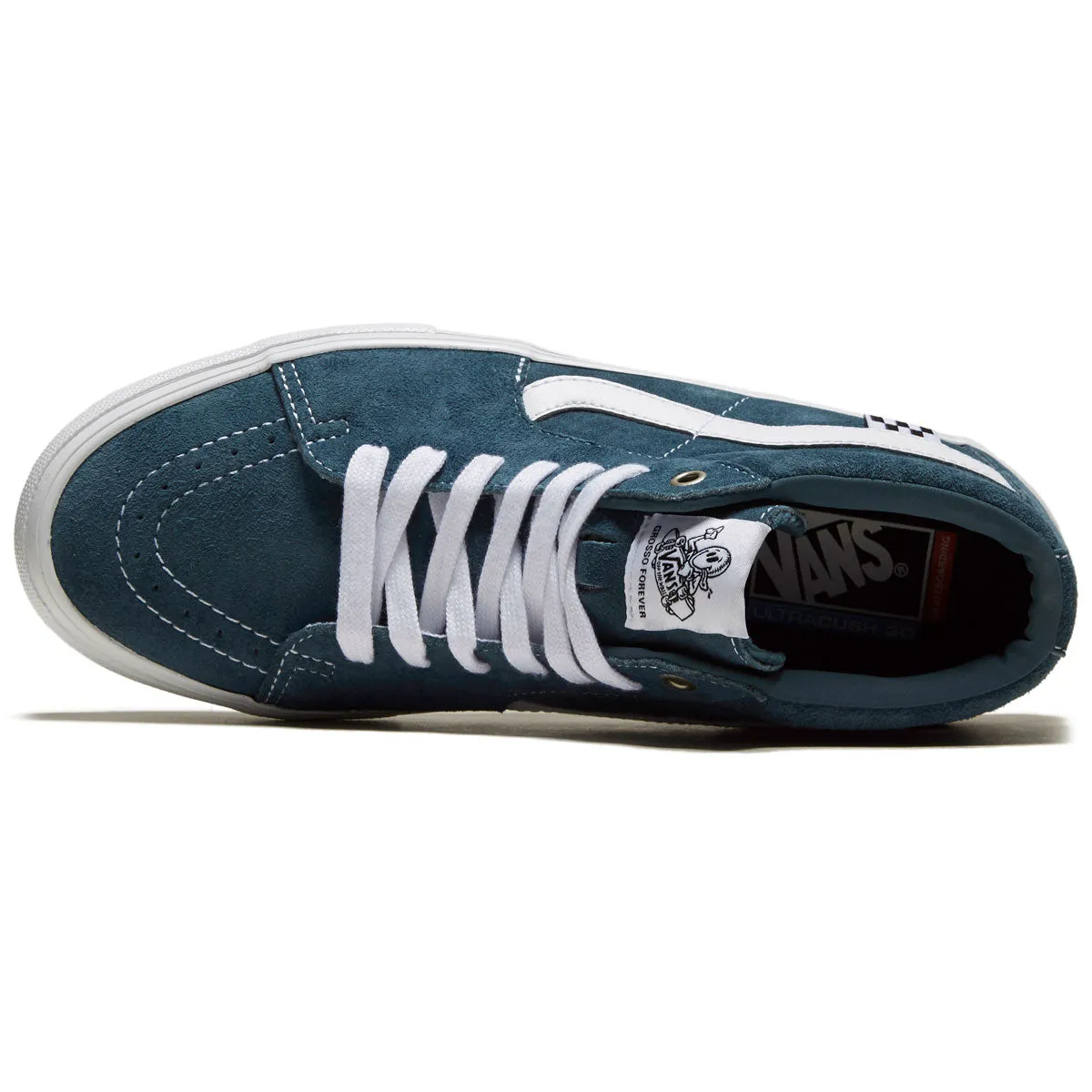 Vans Skate Grosso Mid Pig Suede Blue/White