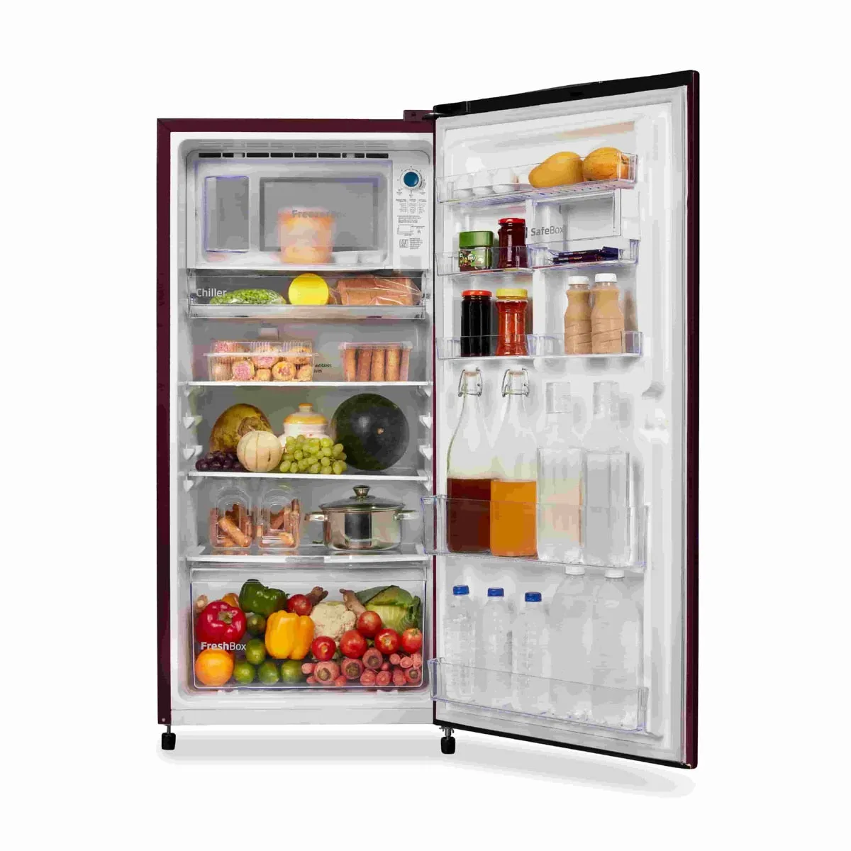 Voltas Beko 185 L, 4 Star, Single Door DC Refrigerator (Fairy Flower Wine)