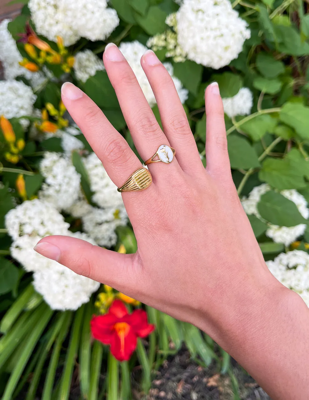 Wildflower Signet Ring